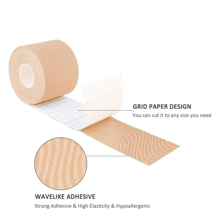 3 PCS Muscle Tape Physiotherapy Sports Tape Basketball Knee Bandage, Size: 5cm x 5m(Rose Red)