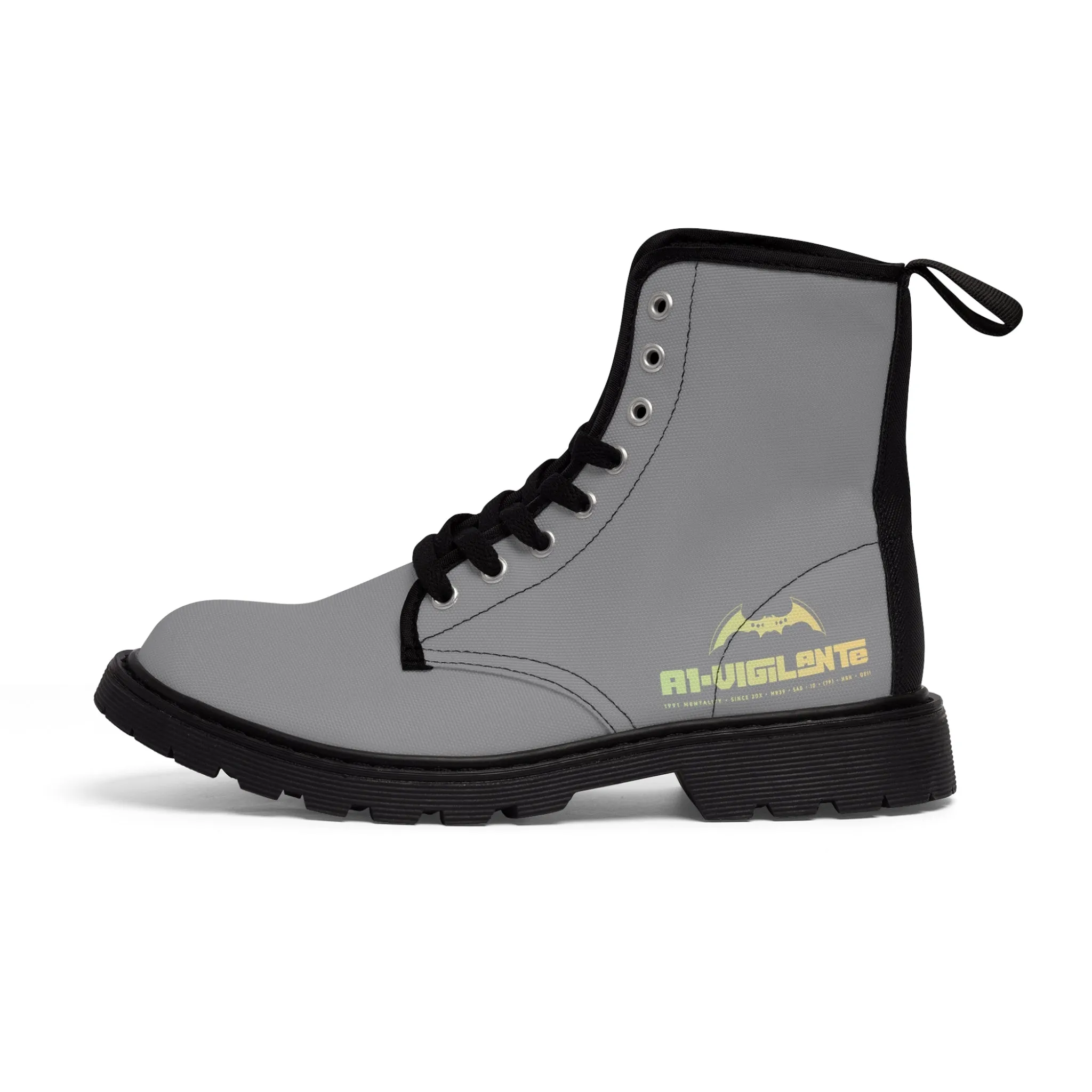 A1- Vigilante Grey Canvas Boots