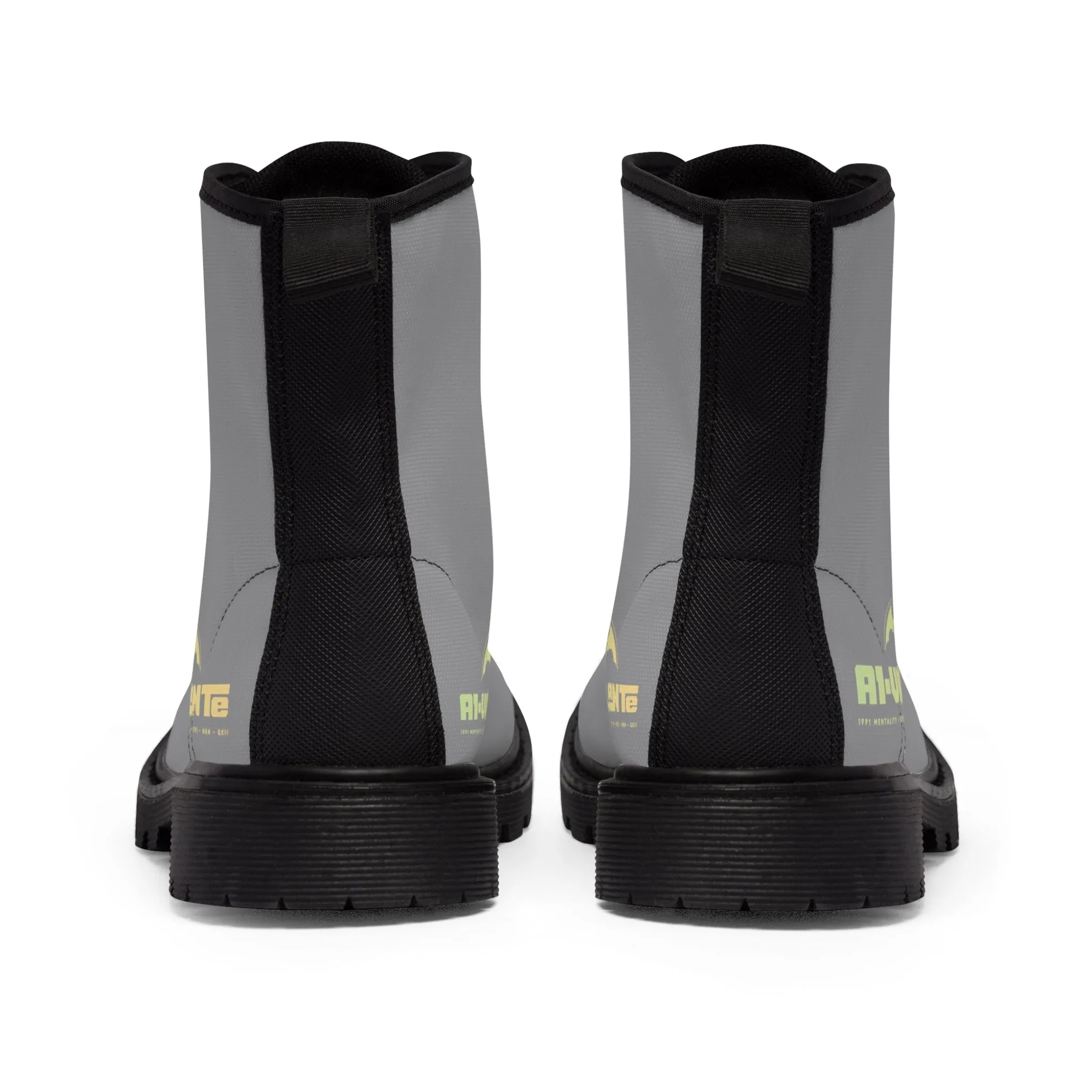 A1- Vigilante Grey Canvas Boots