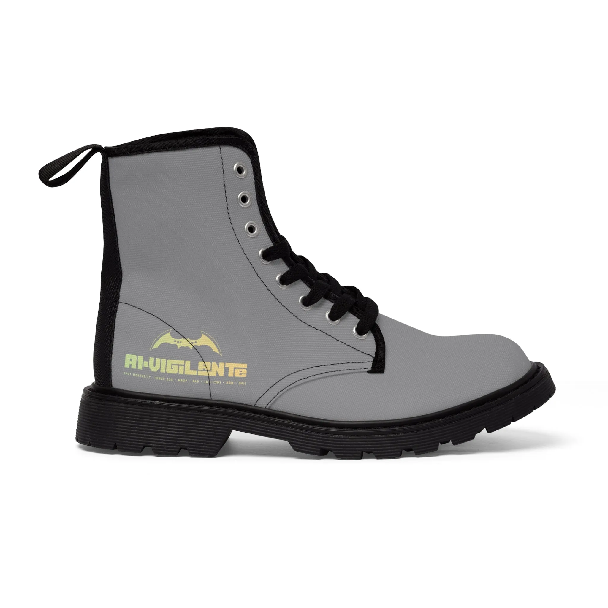 A1- Vigilante Grey Canvas Boots