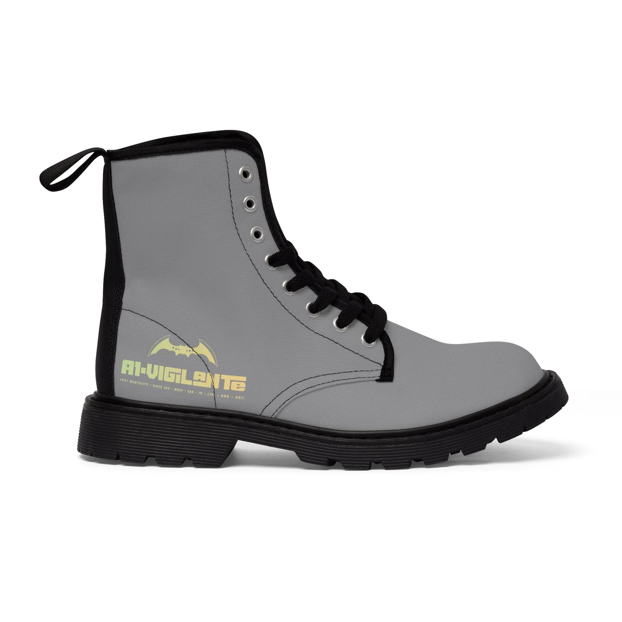 A1- Vigilante Grey Canvas Boots