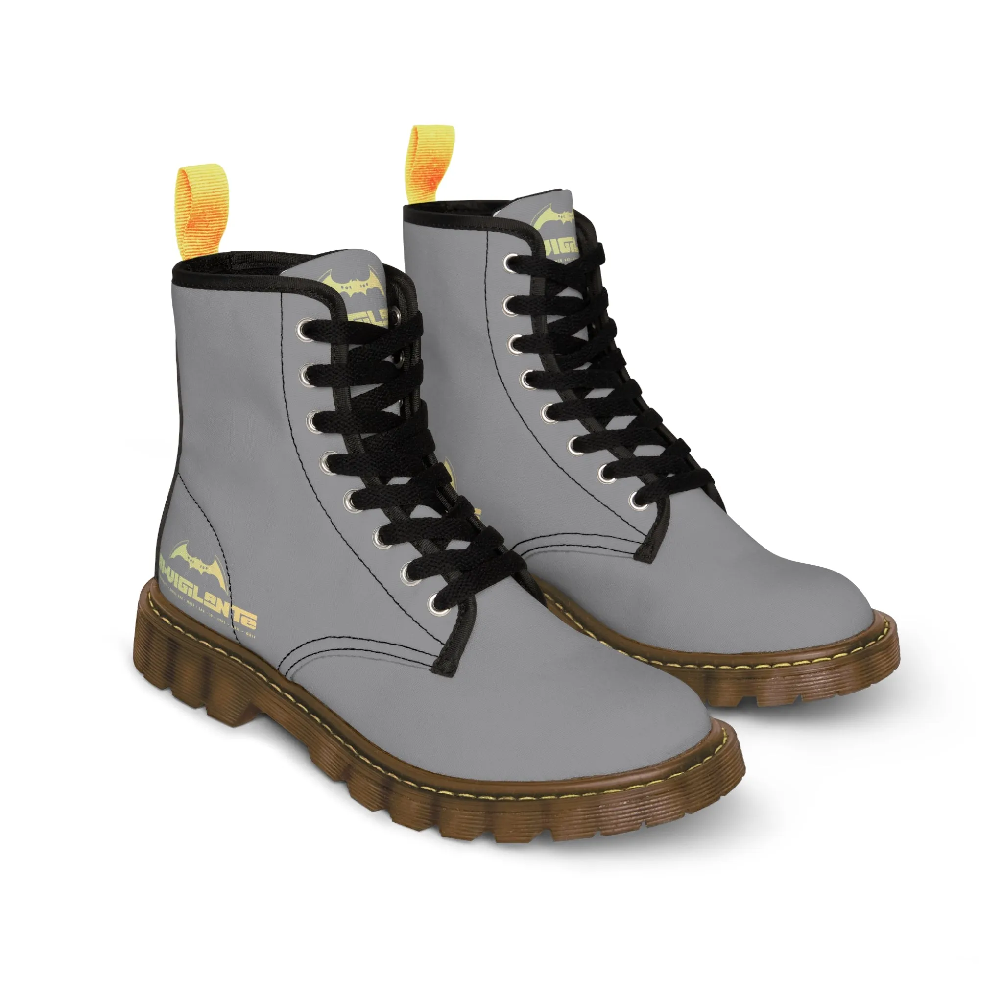 A1- Vigilante Grey Canvas Boots