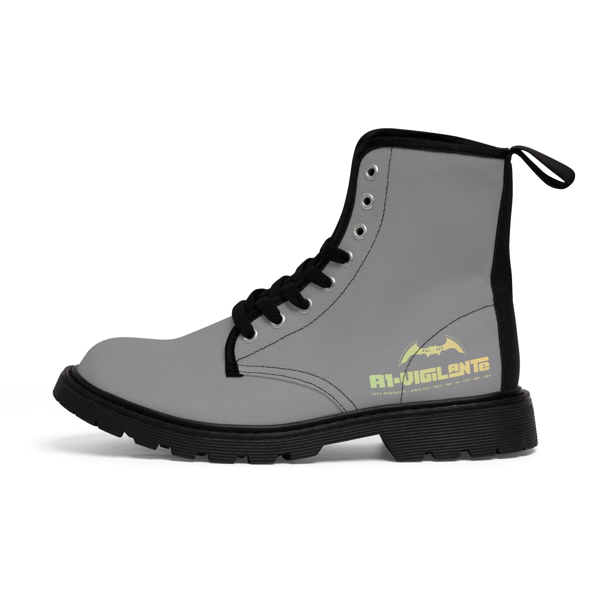 A1- Vigilante Grey Canvas Boots