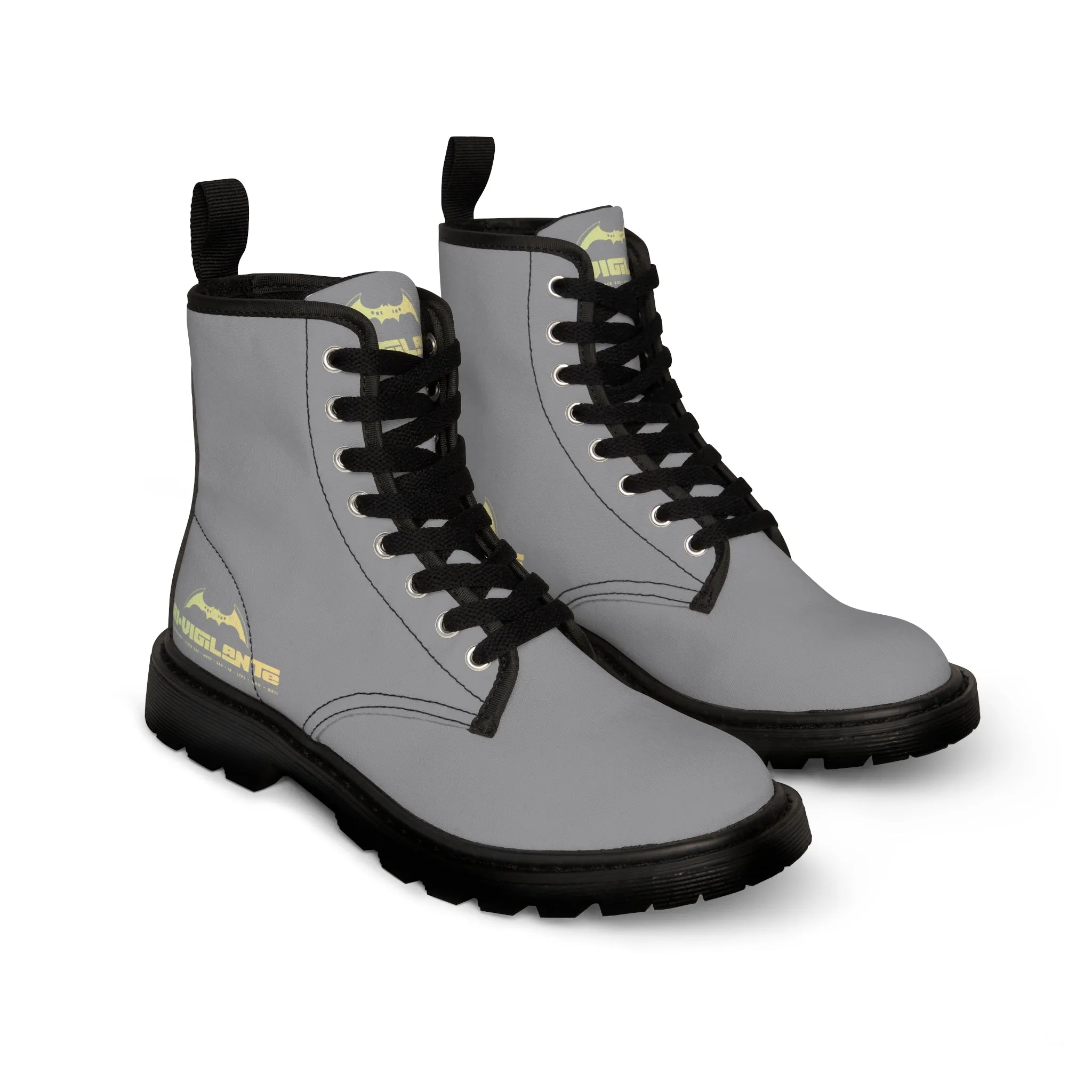 A1- Vigilante Grey Canvas Boots