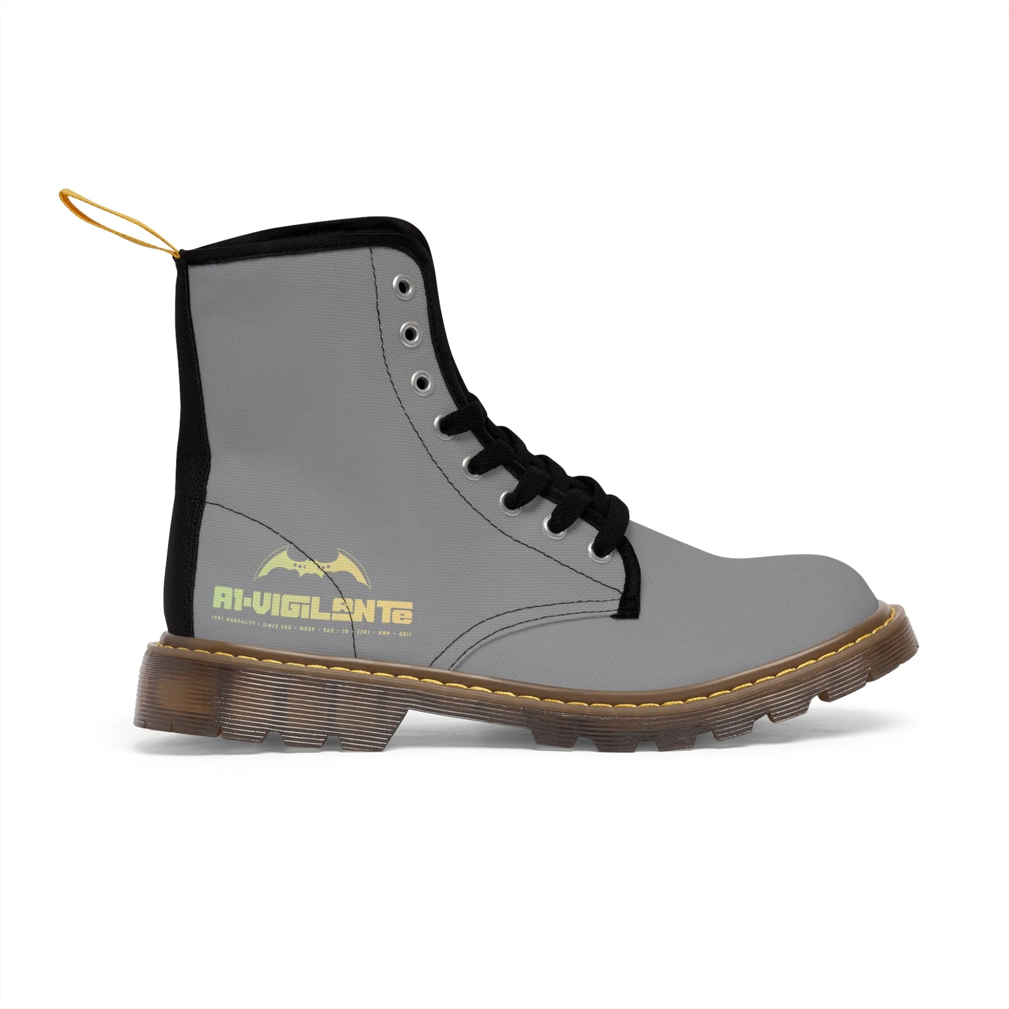 A1- Vigilante Grey Canvas Boots