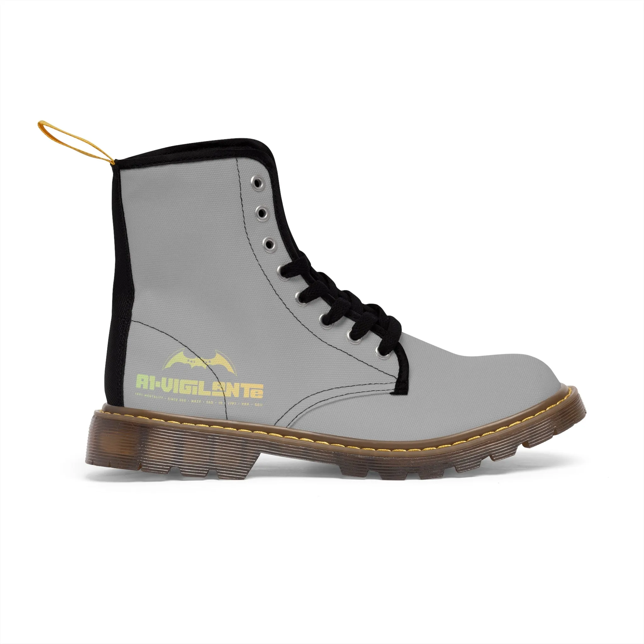 A1- Vigilante light Grey Canvas Boots