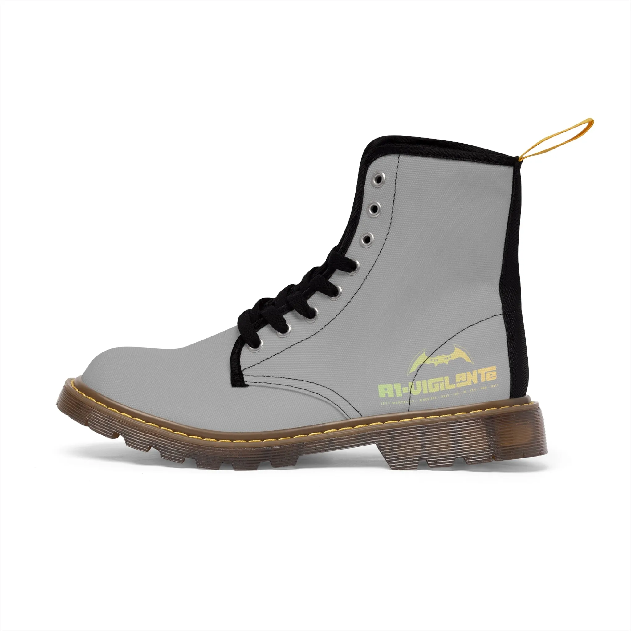 A1- Vigilante light Grey Canvas Boots