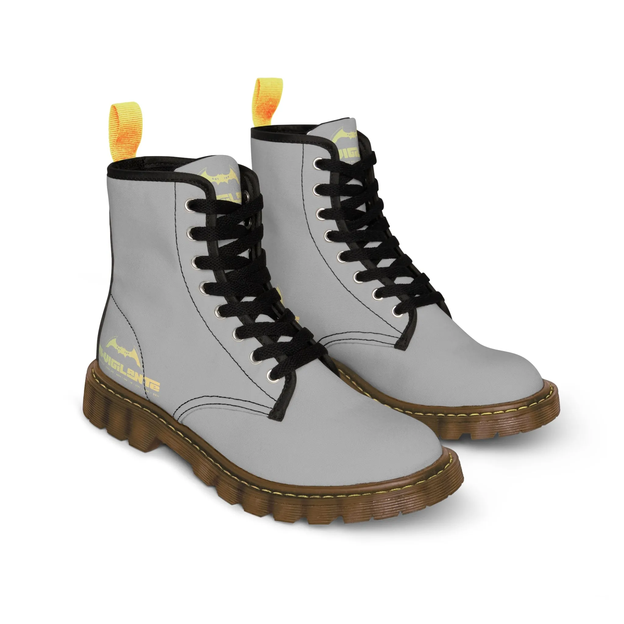 A1- Vigilante light Grey Canvas Boots