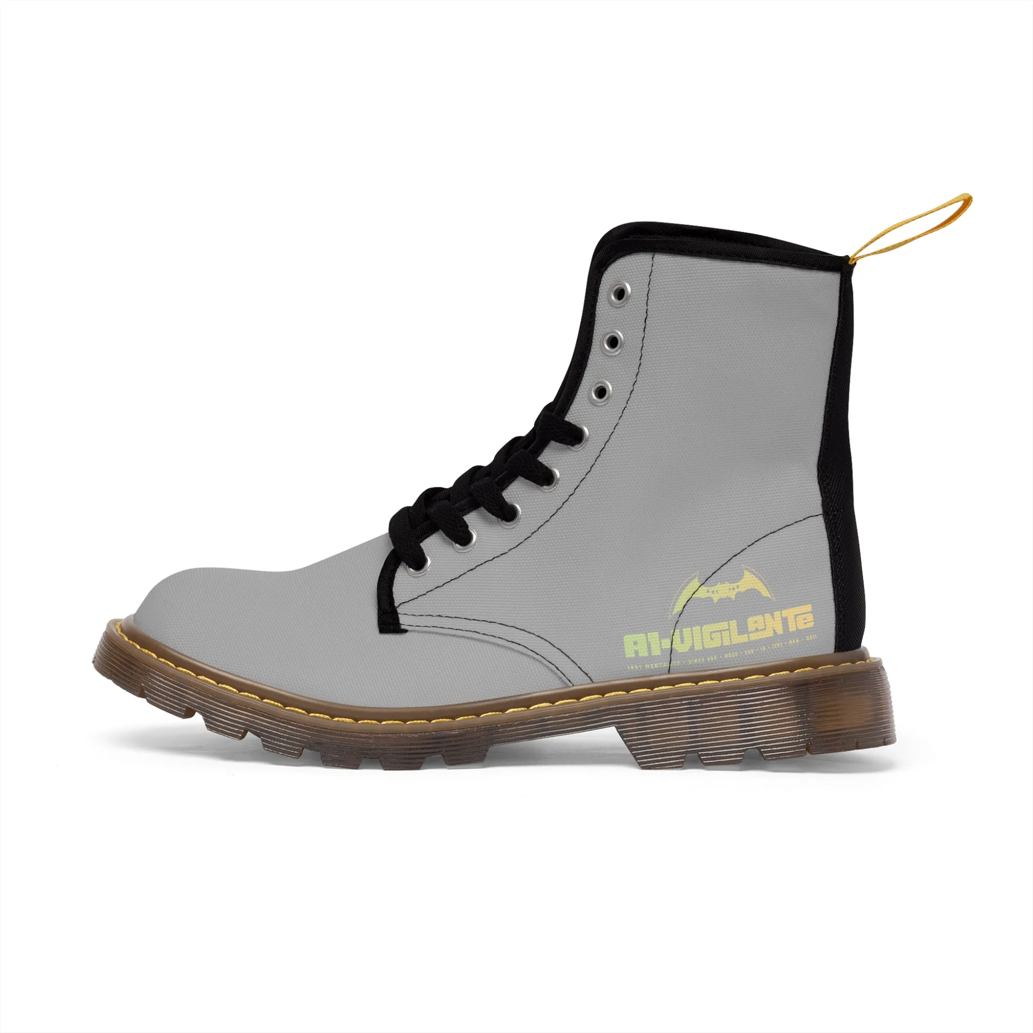 A1- Vigilante light Grey Canvas Boots