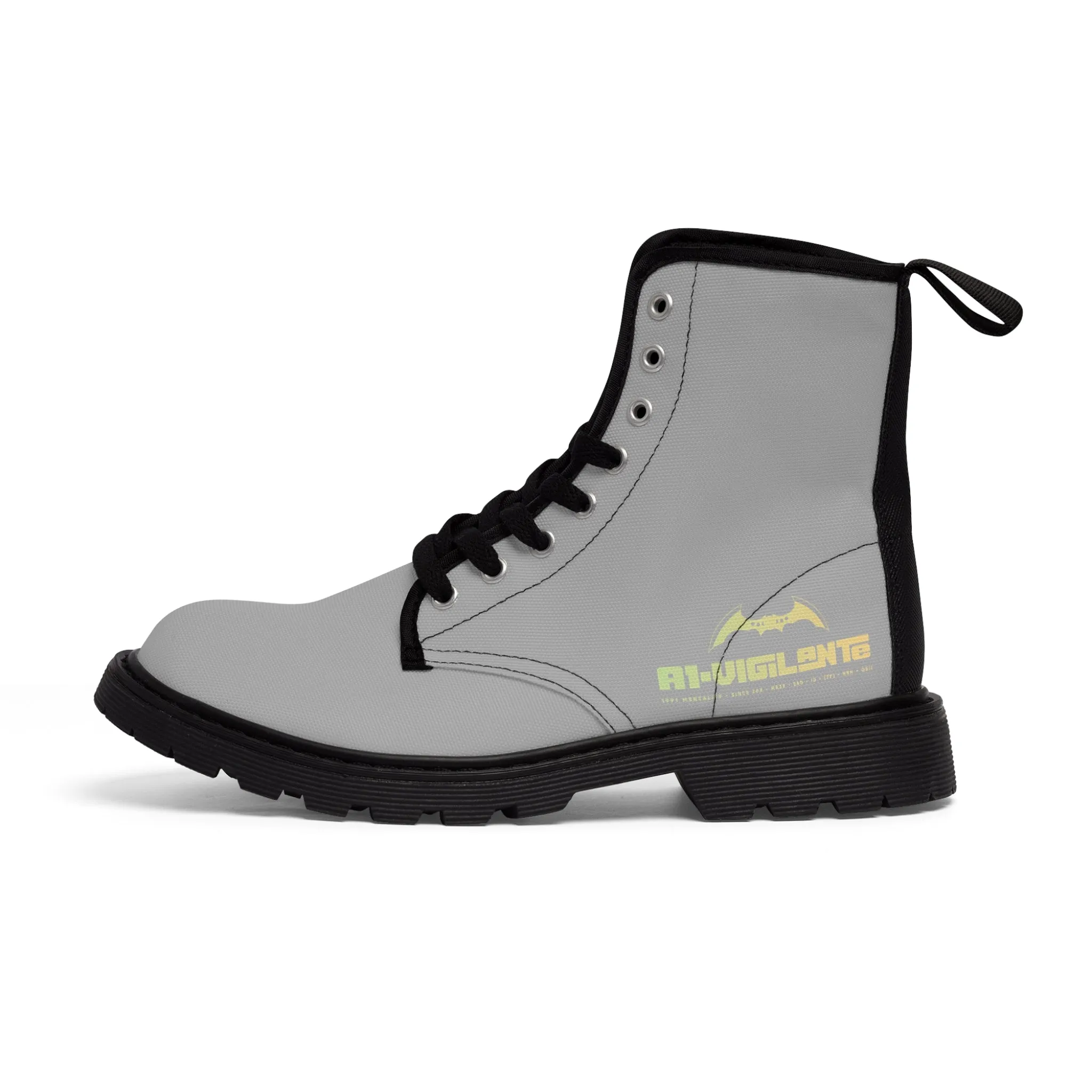 A1- Vigilante light Grey Canvas Boots
