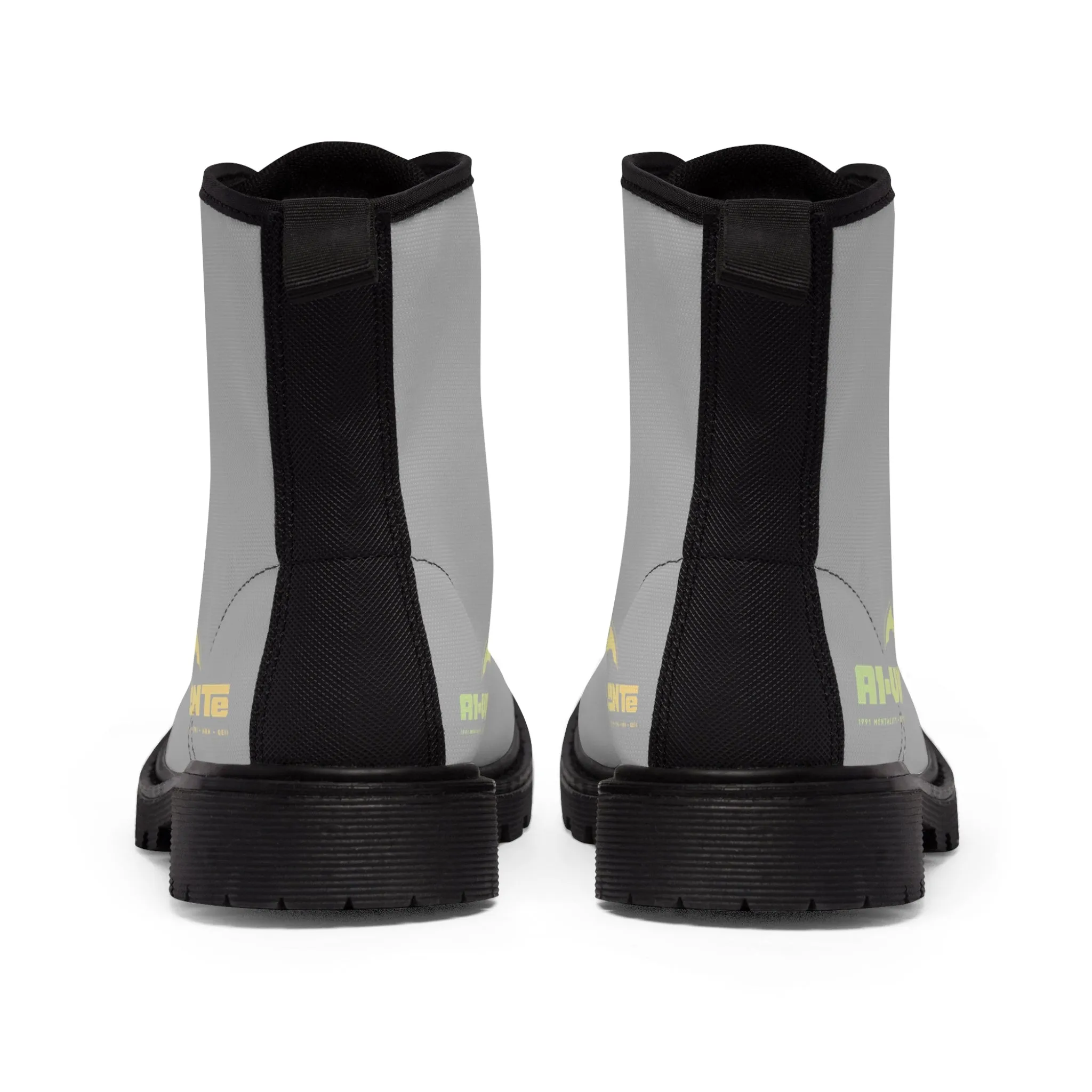 A1- Vigilante light Grey Canvas Boots