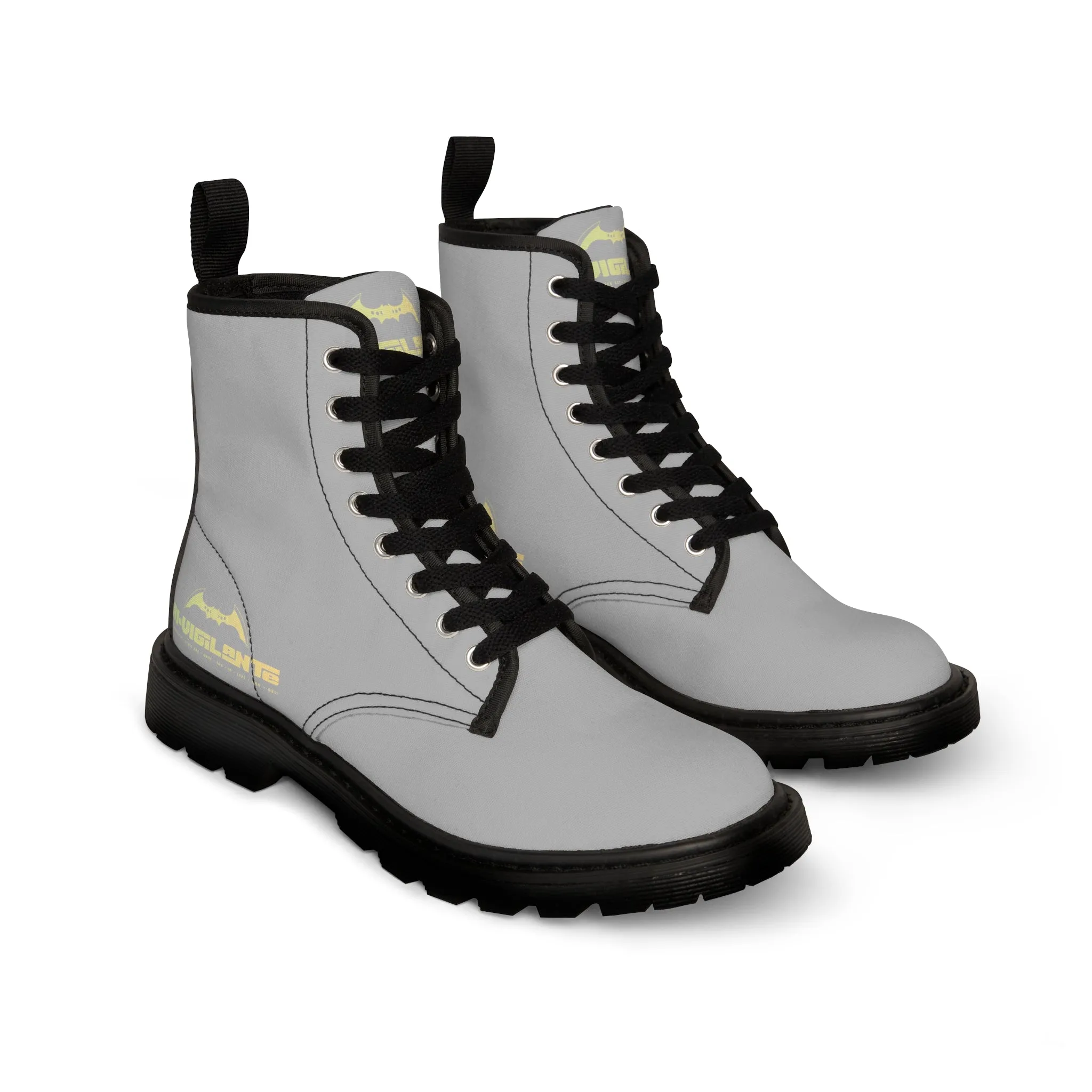A1- Vigilante light Grey Canvas Boots