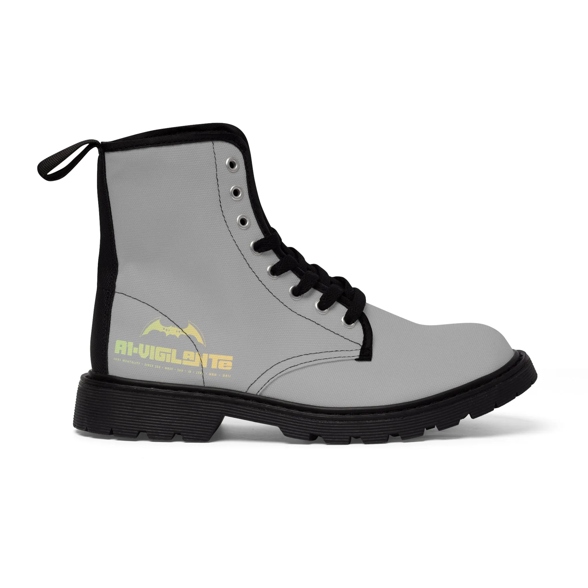 A1- Vigilante light Grey Canvas Boots
