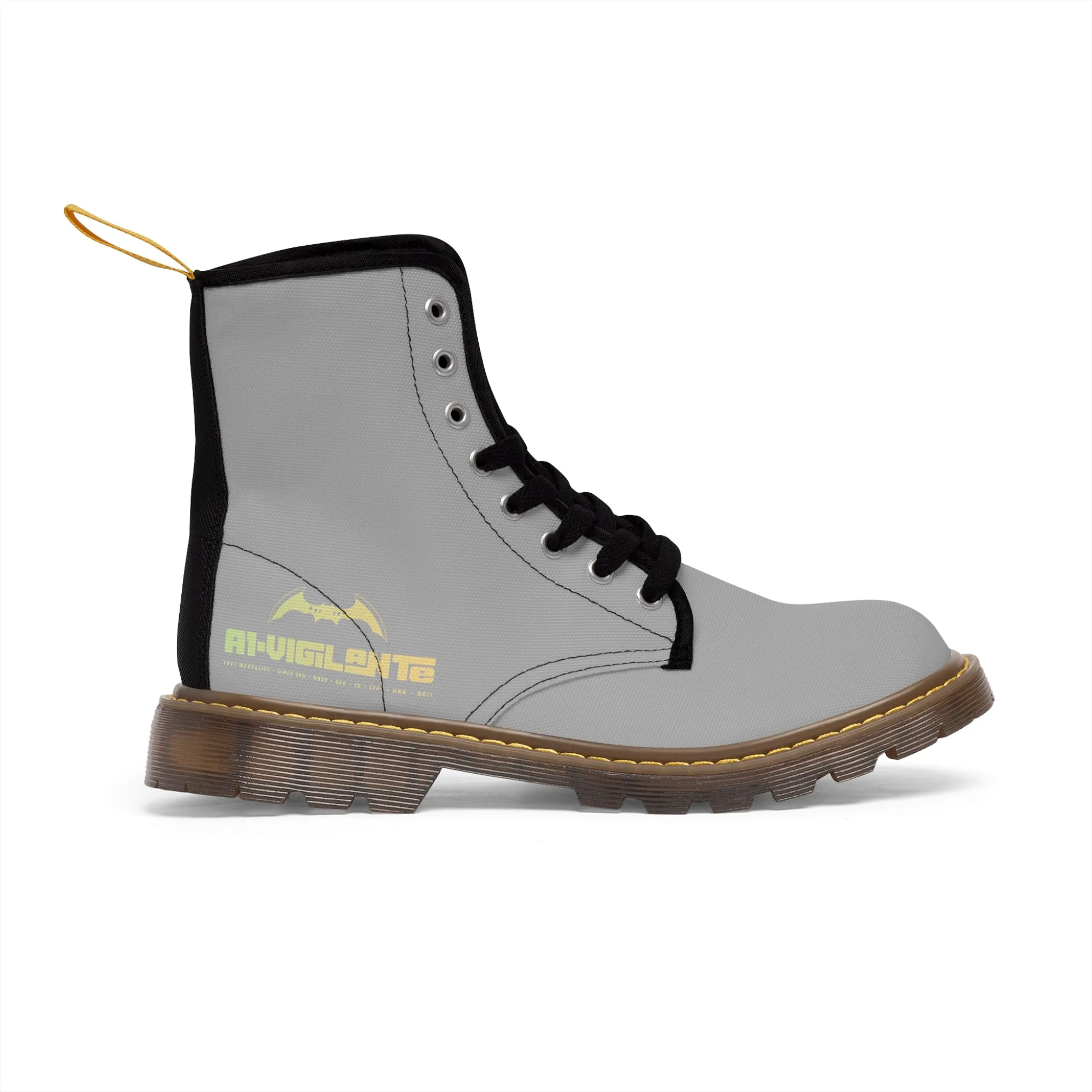 A1- Vigilante light Grey Canvas Boots