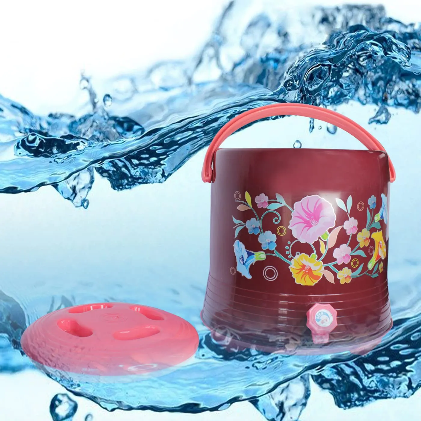 AASA Travelling Use Insulated Water Camper Jug for Water Storage Multicolor (10Liters)