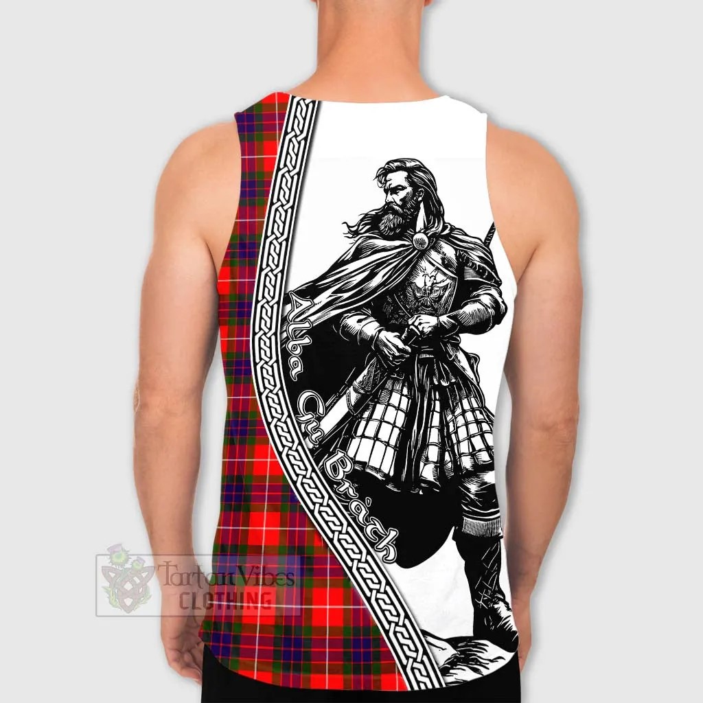Abernethy Tartan Clan Crest Men's Tank Top with Highlander Warrior Celtic Style