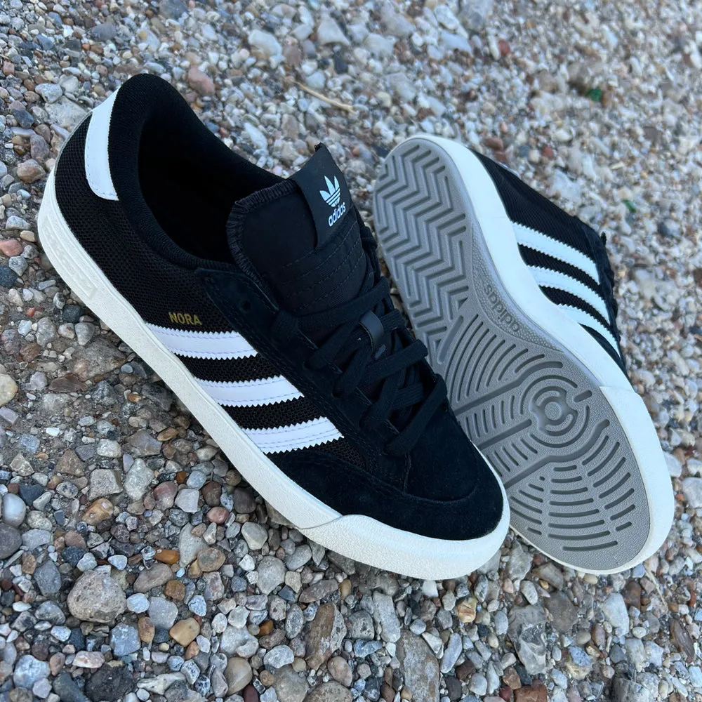 Adidas Nora Core Black Cloud White Gray Two Suede Shoes