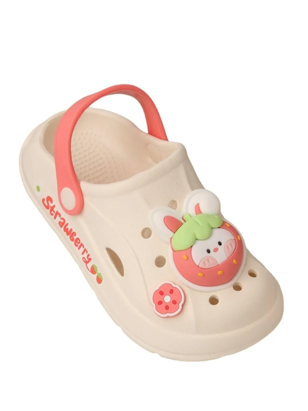 Adorable Strawberry Bunny Clogs For Girls