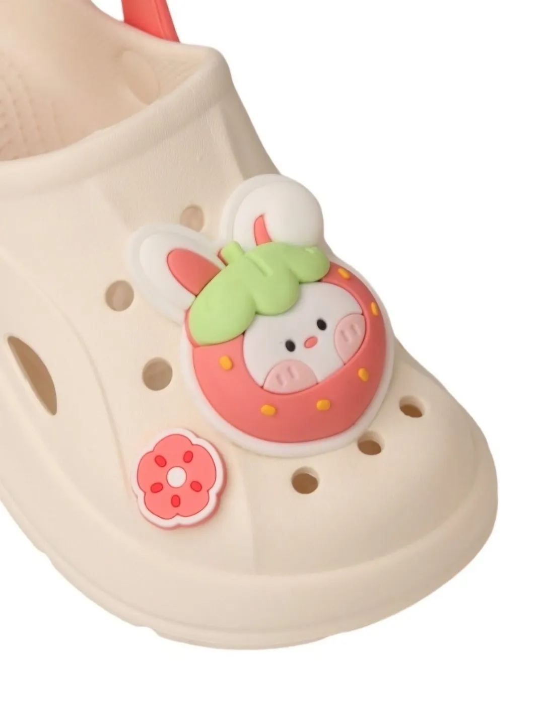Adorable Strawberry Bunny Clogs For Girls