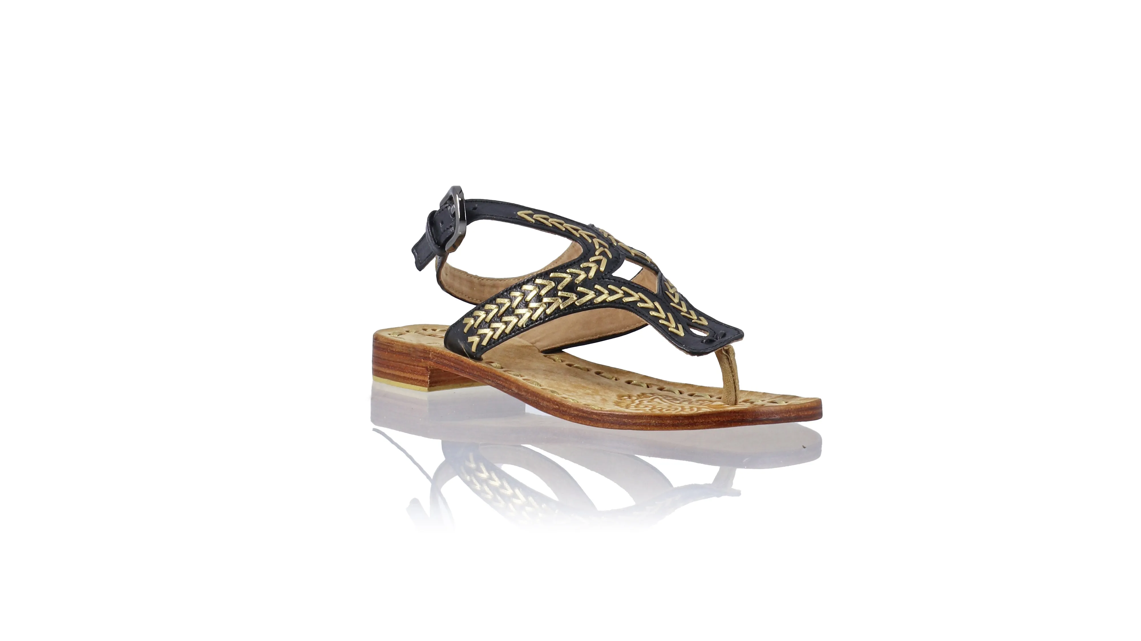 Agra 20mm Flat - Black & Gold