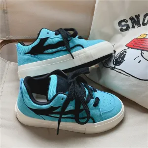 Amozae-Back To School Gifts Vintage Brushed Canvas Sneakers