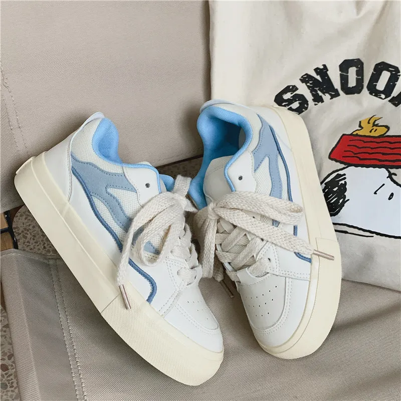 Amozae-Back To School Gifts Vintage Brushed Canvas Sneakers