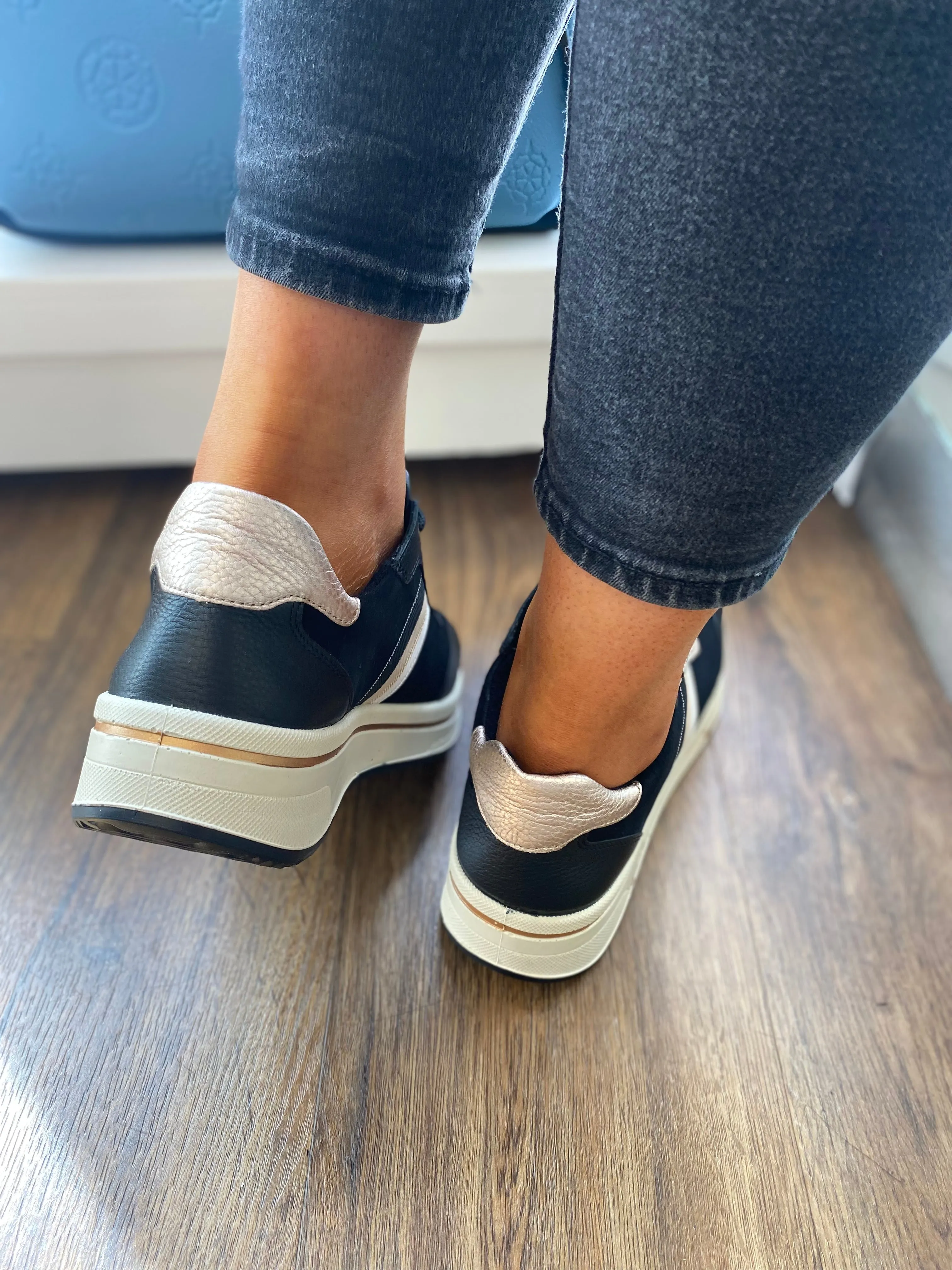 Ara Sappora Black Trainer