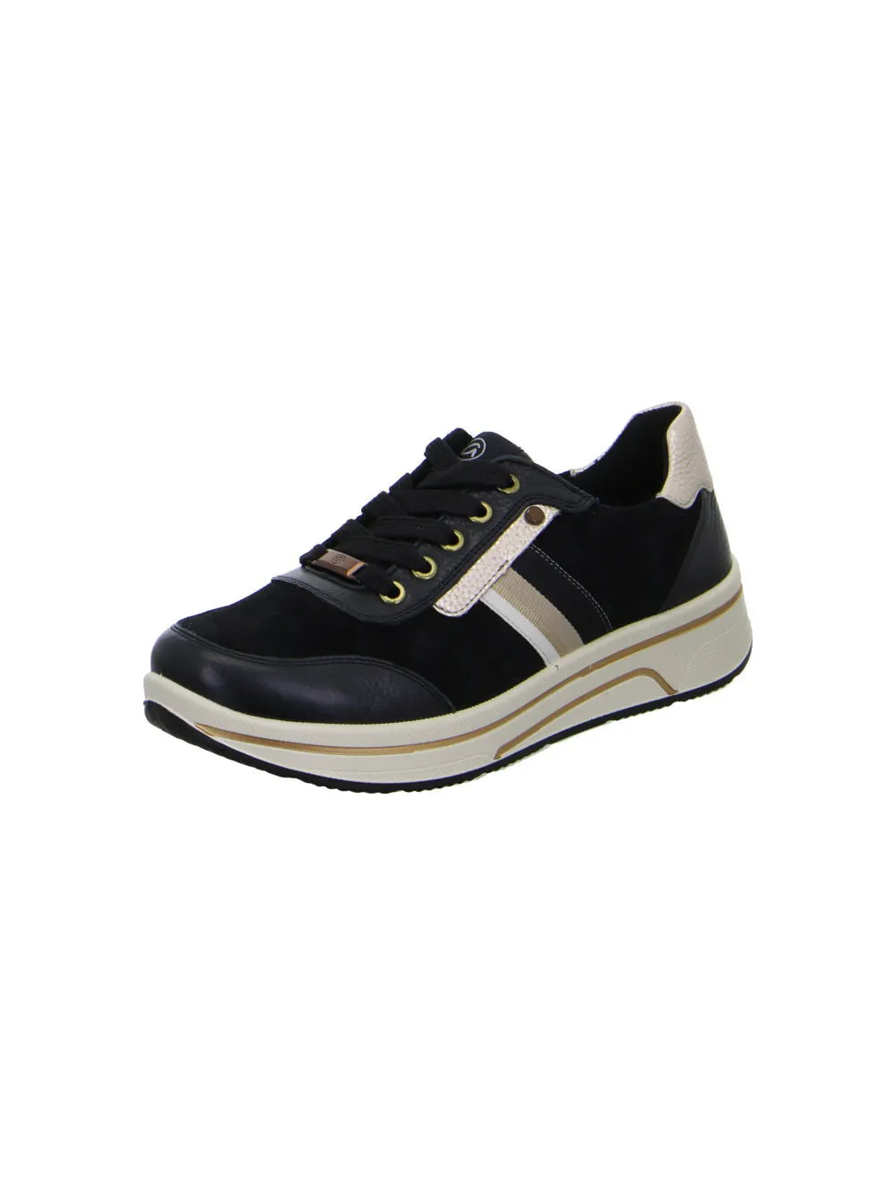 Ara Sappora Black Trainer