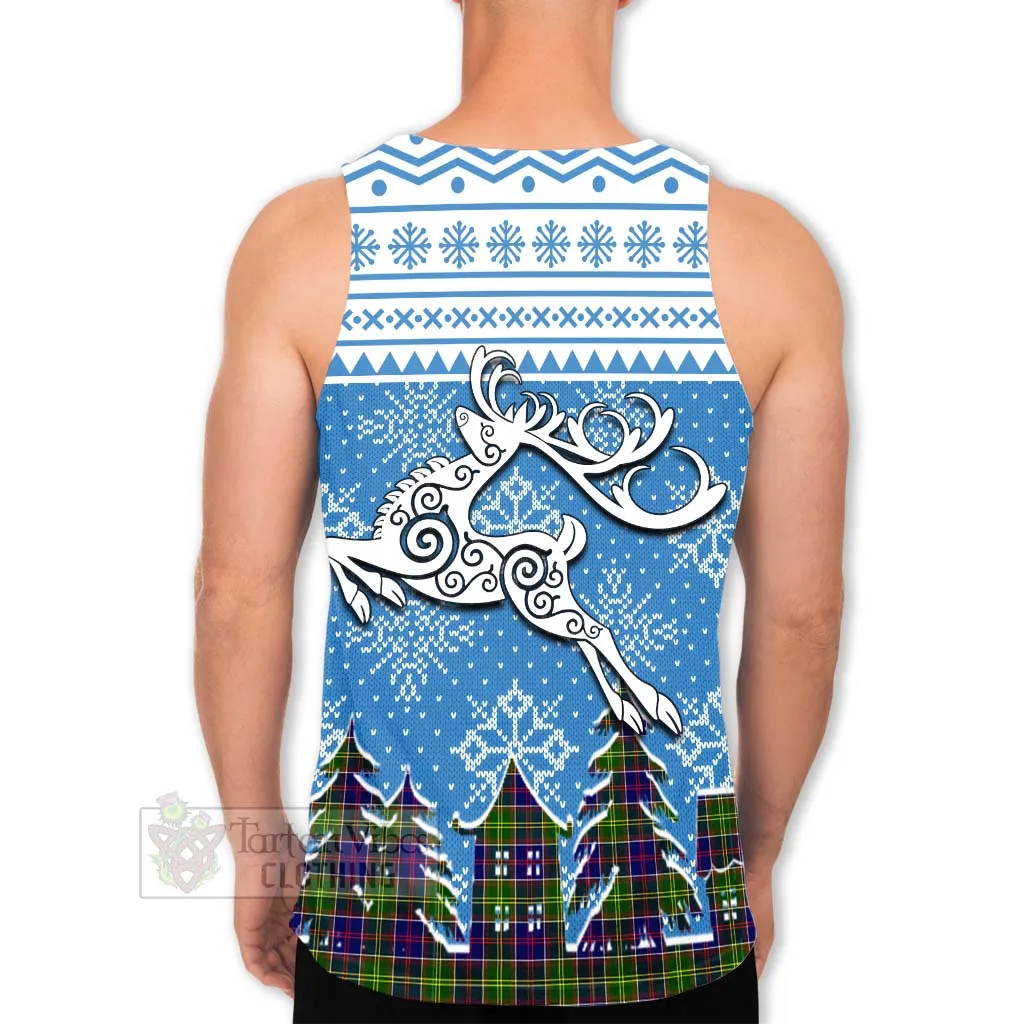 Arnott Clan Christmas Men's Tank Top Celtic Reindeer Style