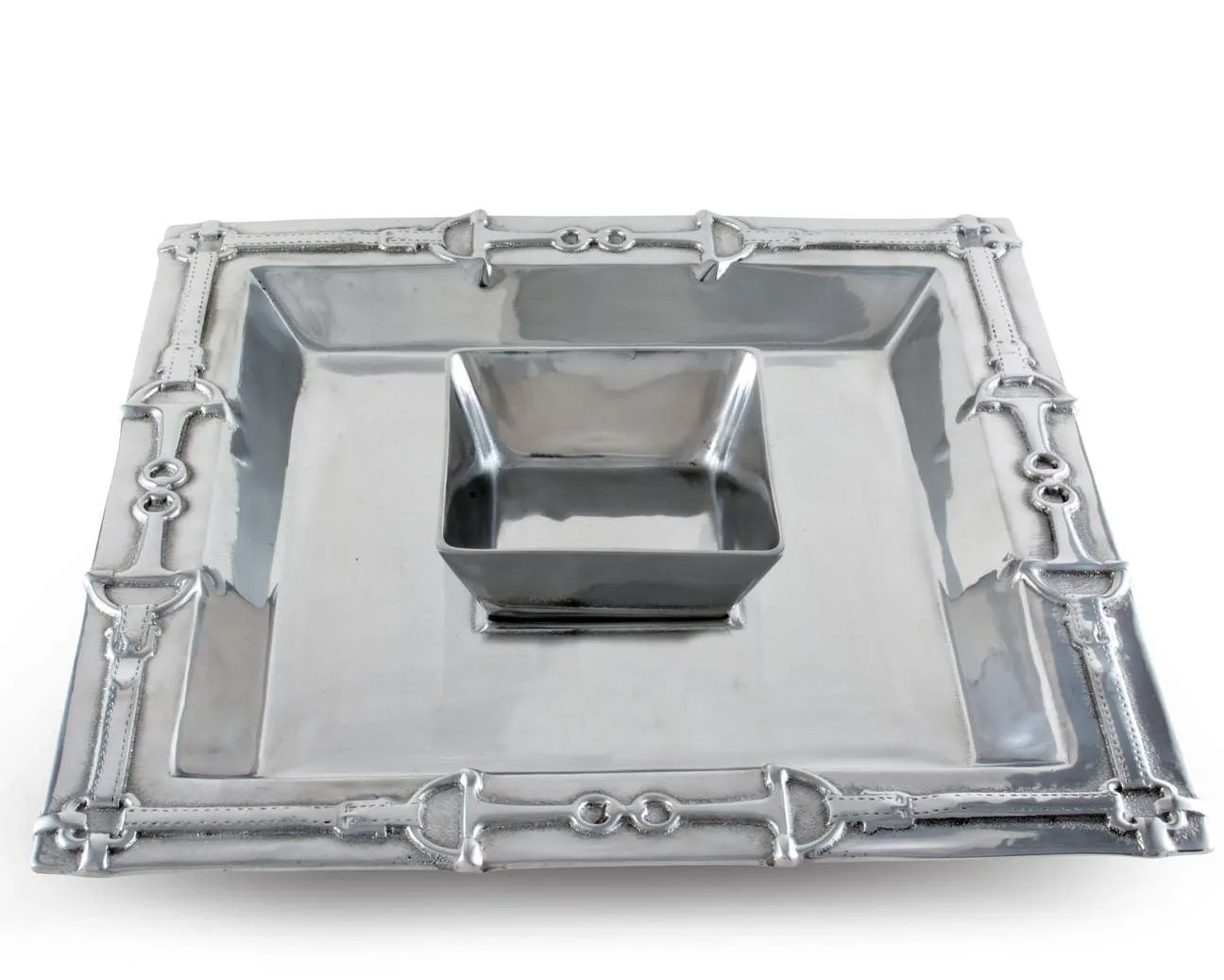 Arthur Court Equestrian Chip & Dip Tray