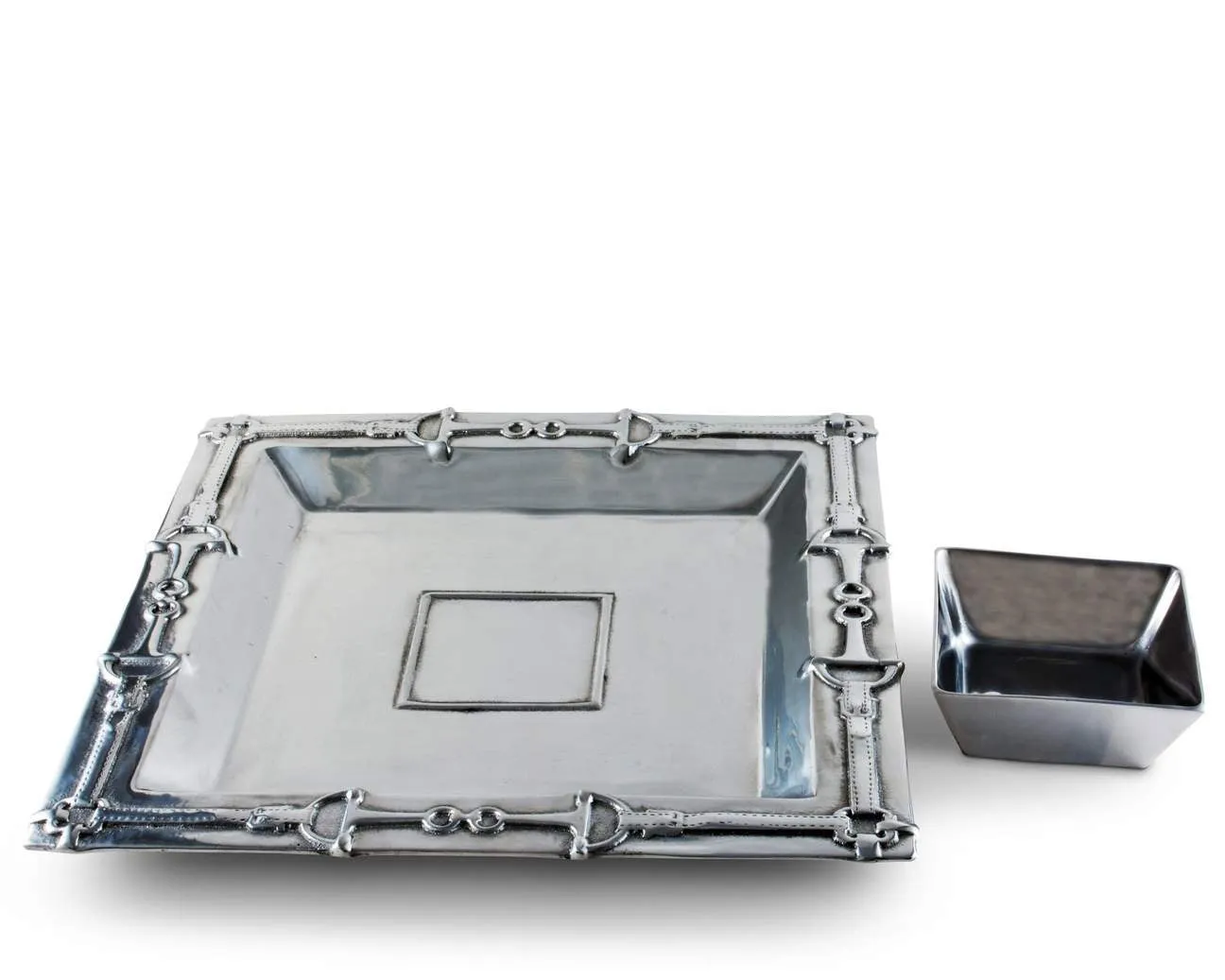 Arthur Court Equestrian Chip & Dip Tray