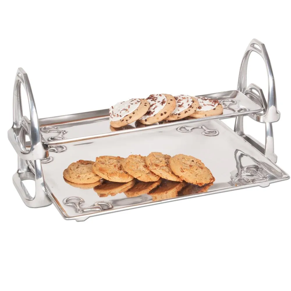 Arthur Court Equestrian Stirrup Stackable Tray - Small
