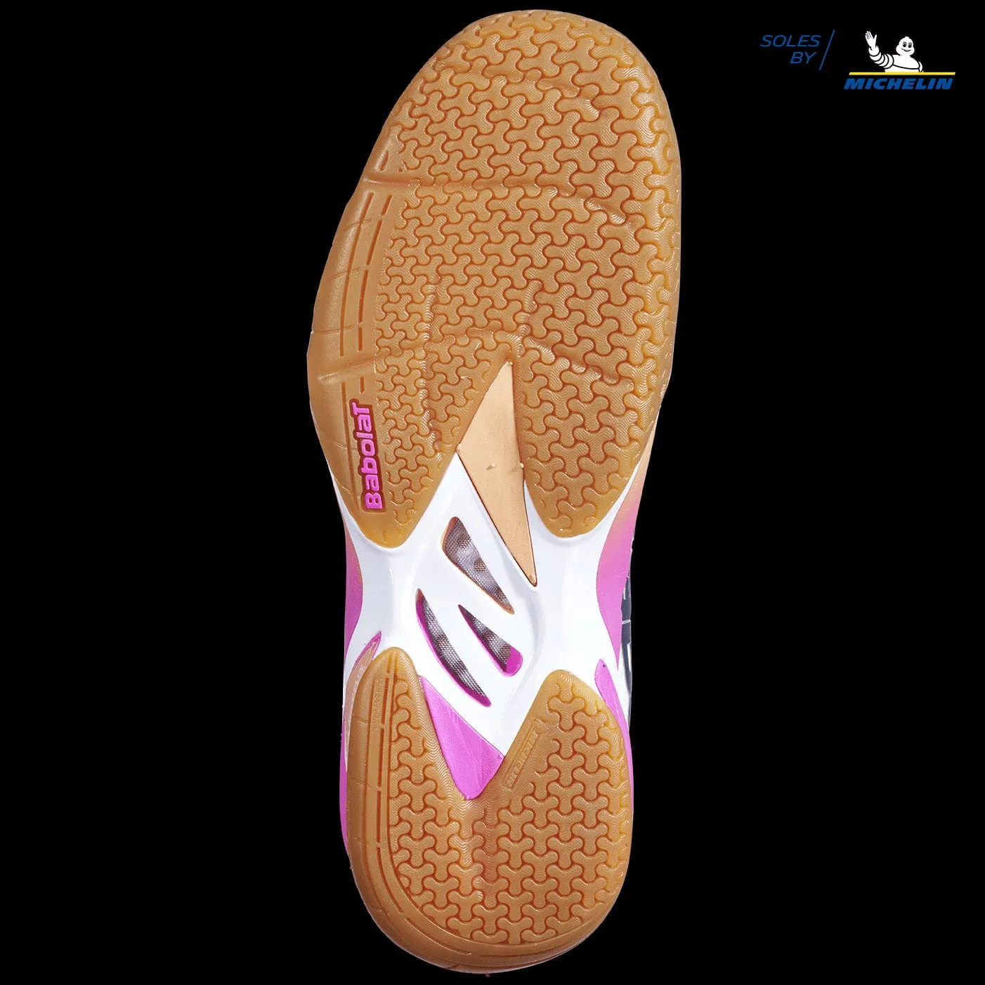 Babolat Shadow Tour Womens Badminton Shoes - White / Pink