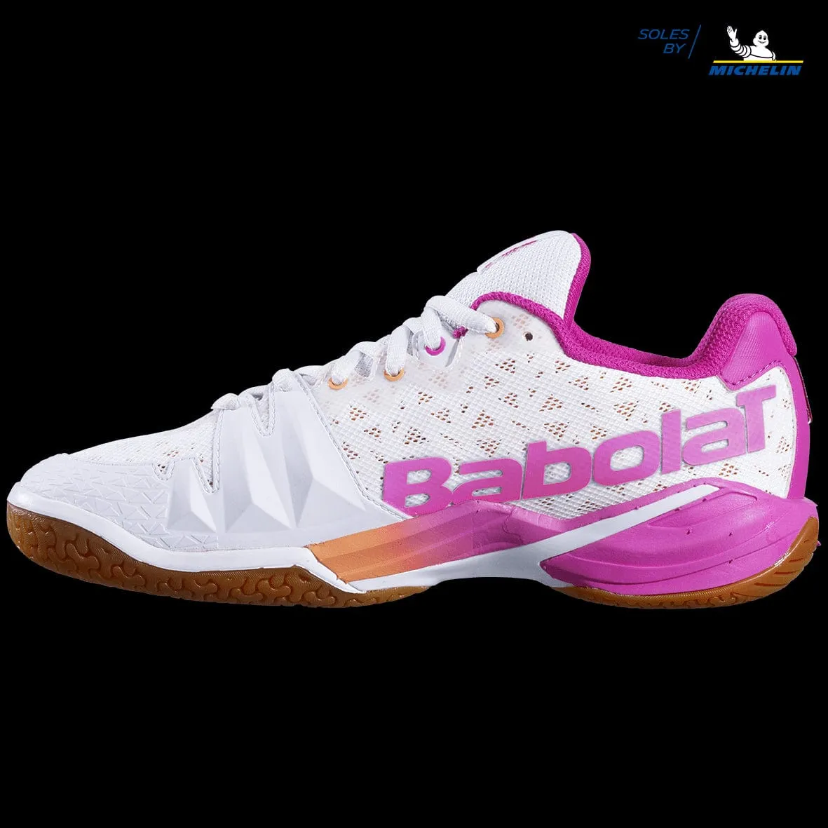 Babolat Shadow Tour Womens Badminton Shoes - White / Pink