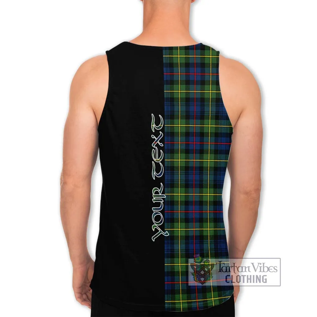 Bailey Modern Tartan Men's Tank Top with Family Crest and Half Of Me Style