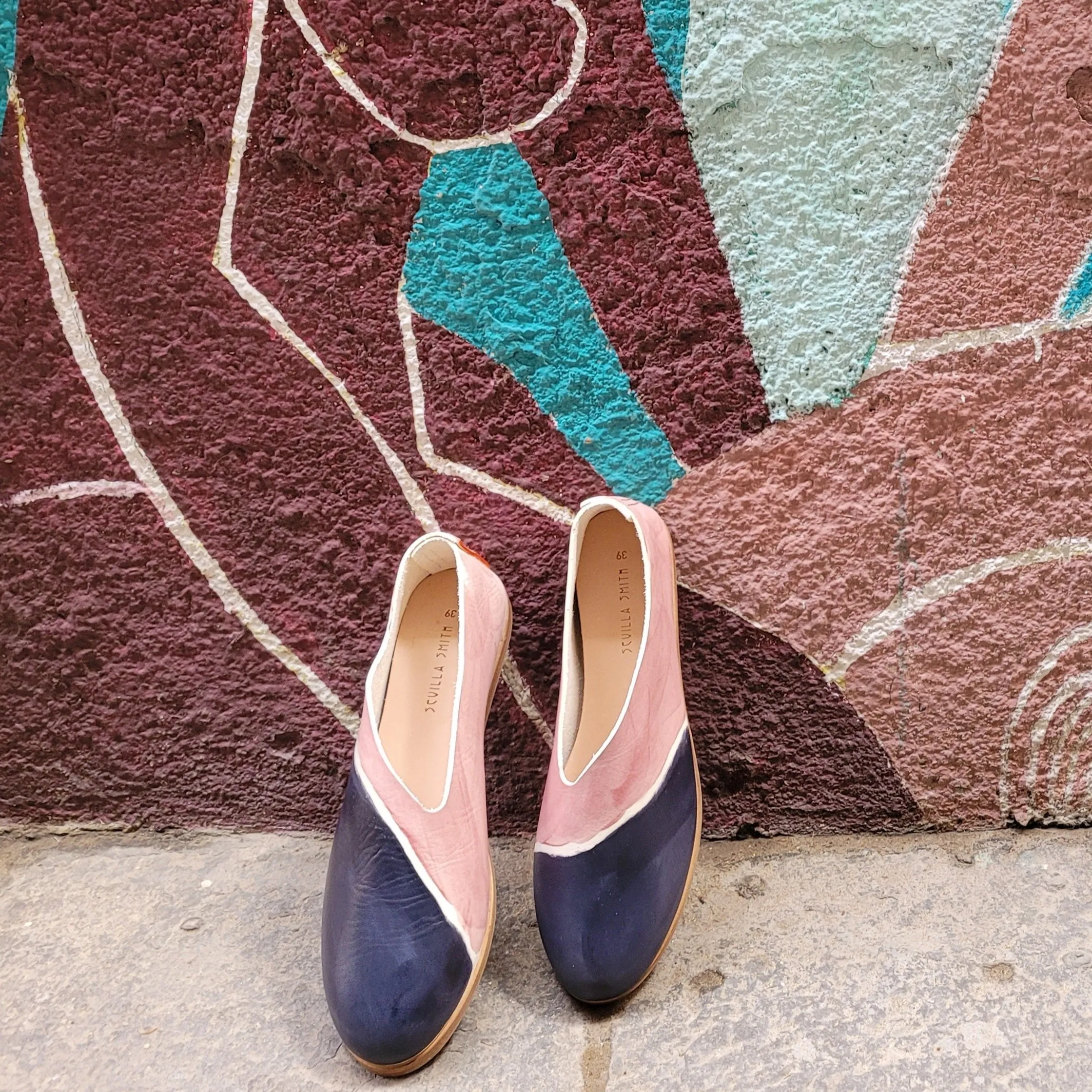 BBF24 SALE. SIZE 41. THE RAE. TWO TONE NORI AND BLUSH. PHL