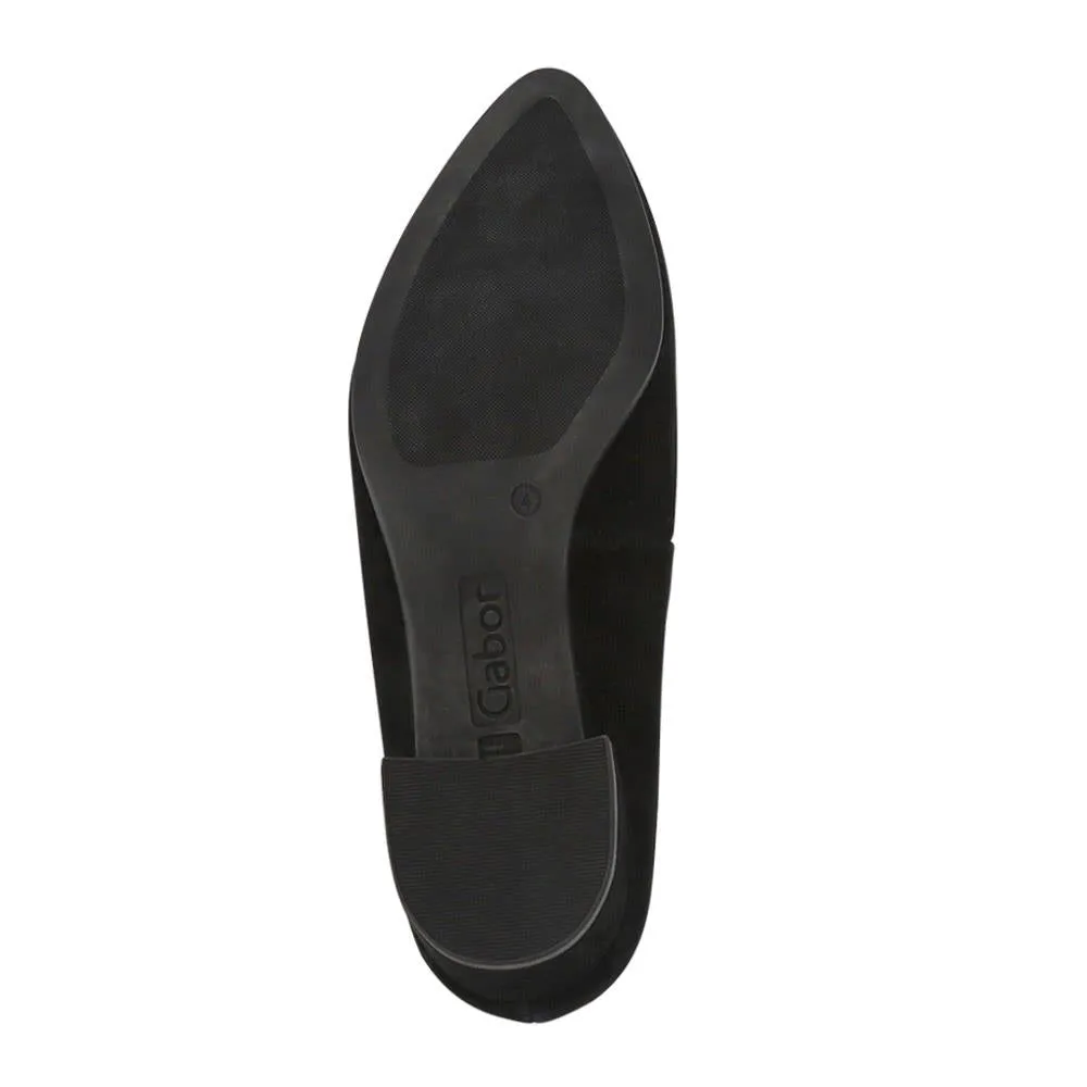 Block-Heeled Smart Leather Court Shoes - GAB41512 / 327 007