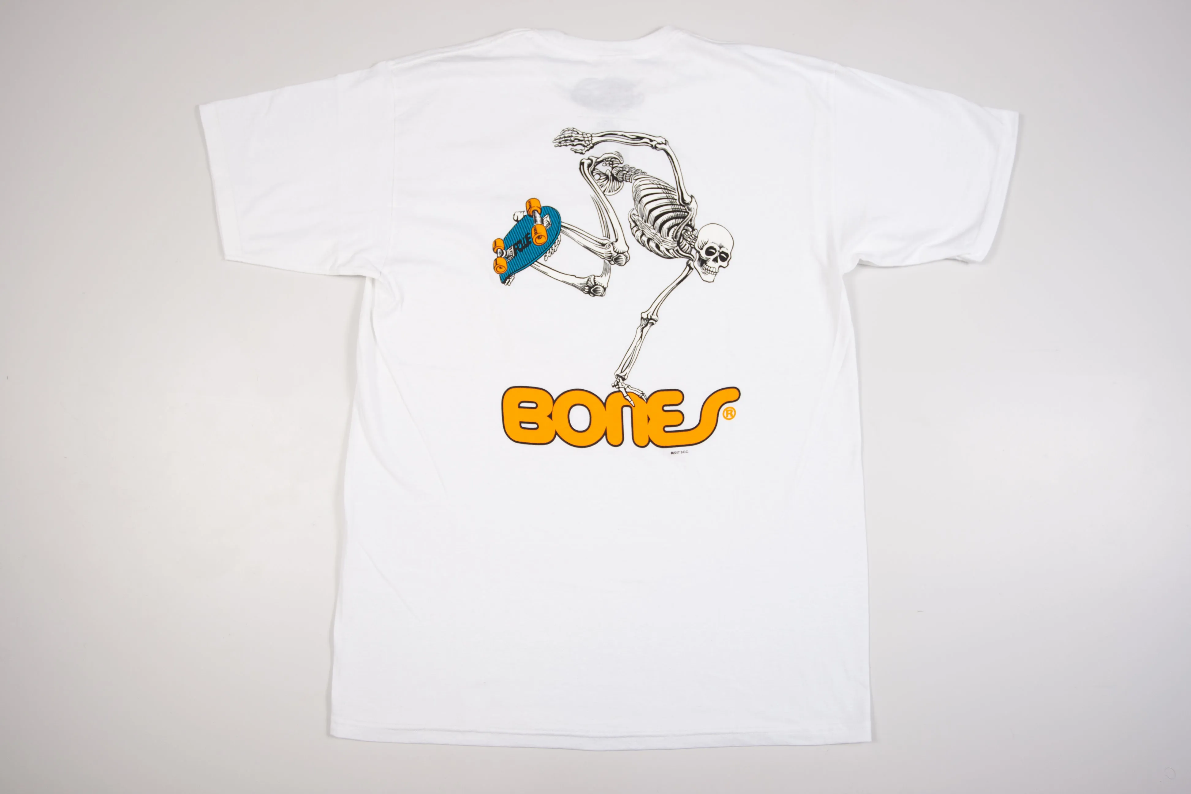 Camiseta Powell Peralta Skateboarding Skeleton Branca