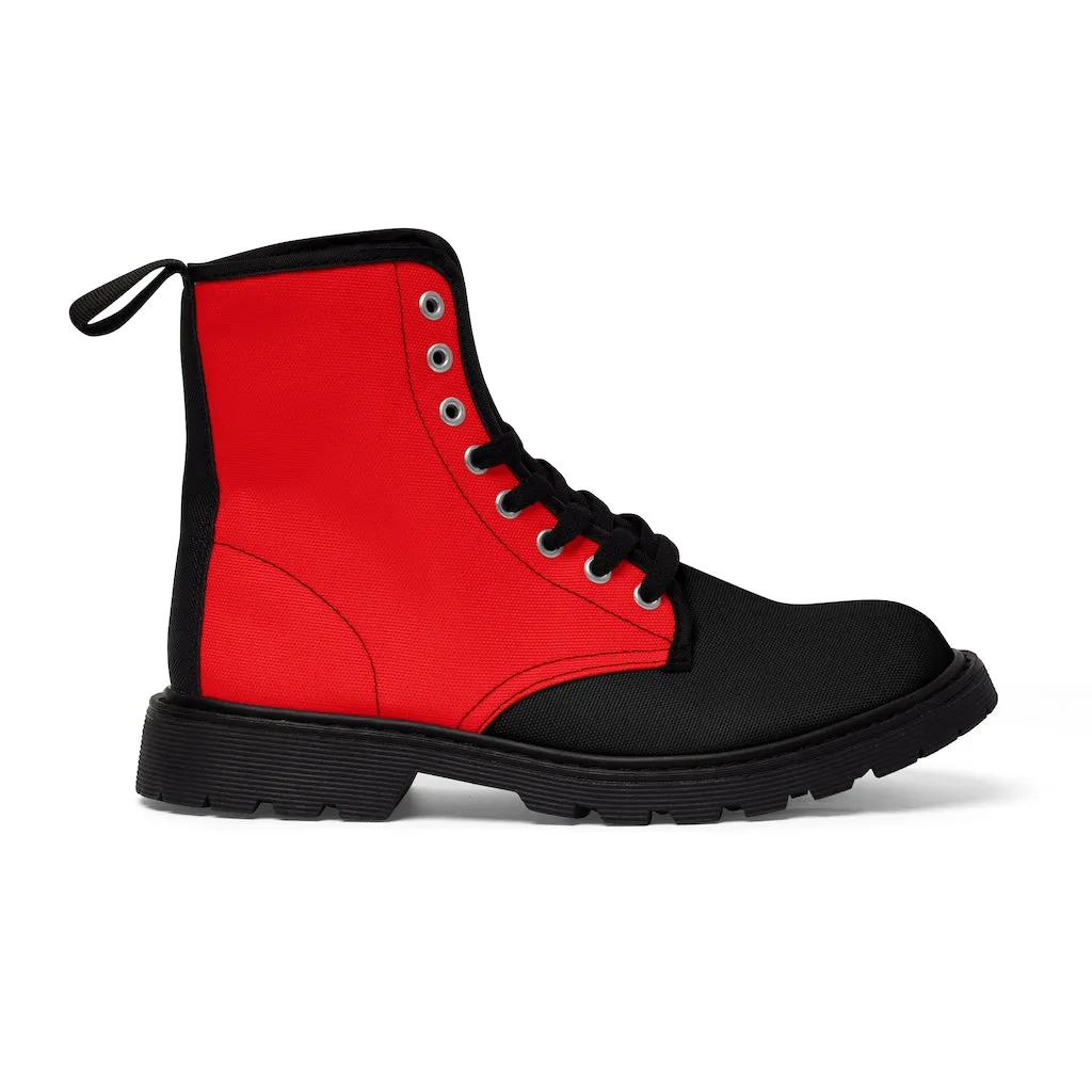 Canvas Boots AL BLUE DESIGNED ART ERD BLACK & GREEN