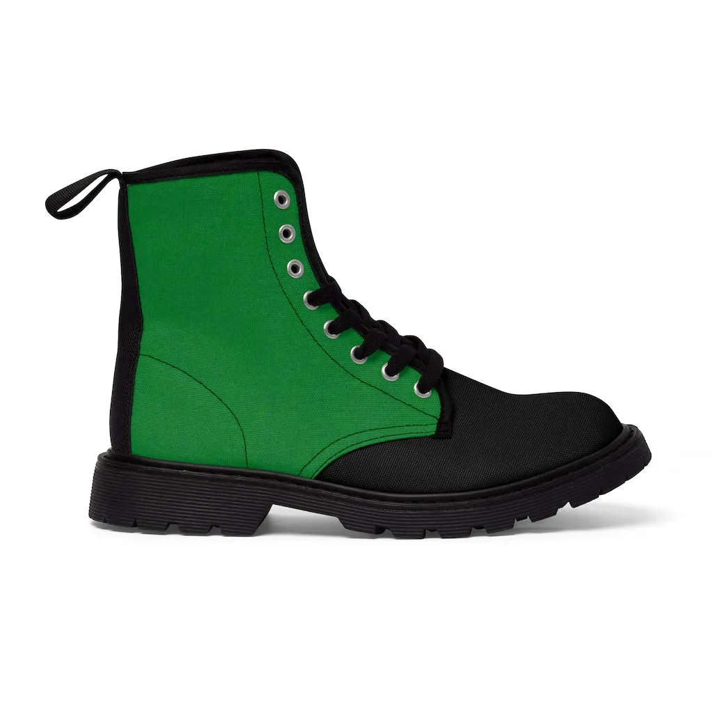 Canvas Boots AL BLUE DESIGNED ART ERD BLACK & GREEN