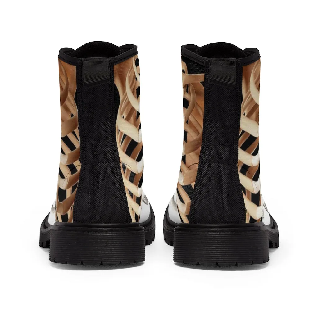 Canvas Boots AL BLUE DESIGNED