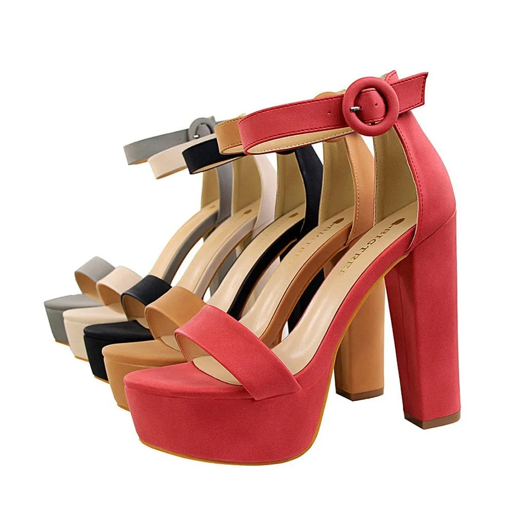 Chunky Heels Platform