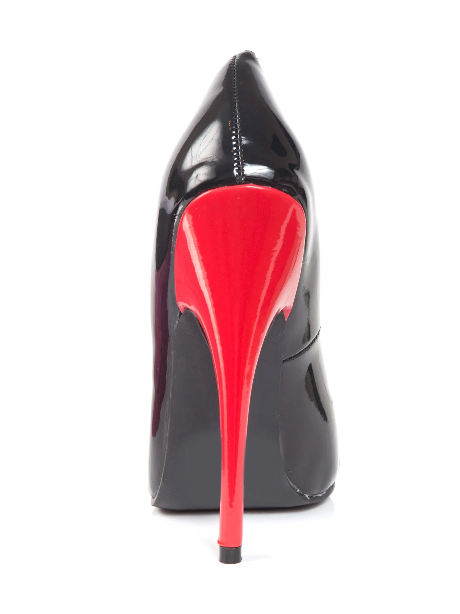 Court Shoe With Red Heel