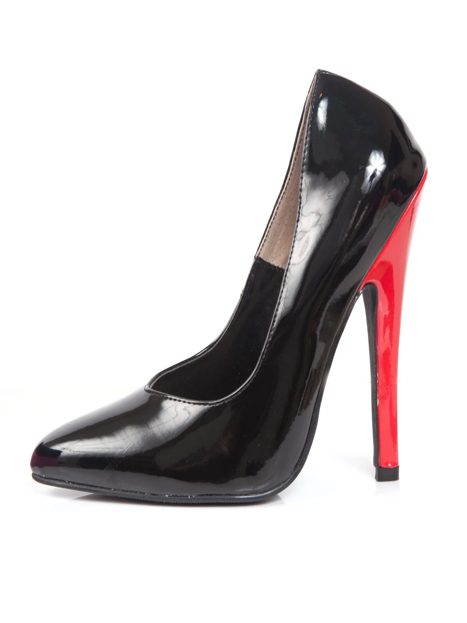 Court Shoe With Red Heel