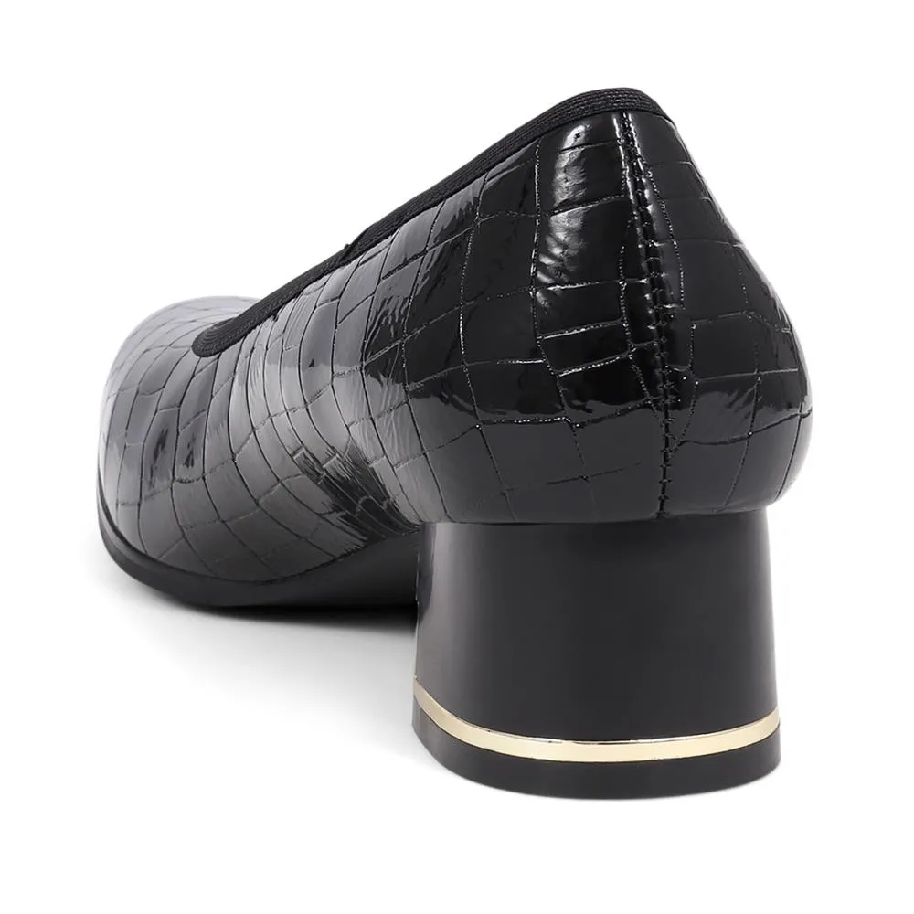 Croc Patterned Court Shoes  - WBINS39043 / 325 161