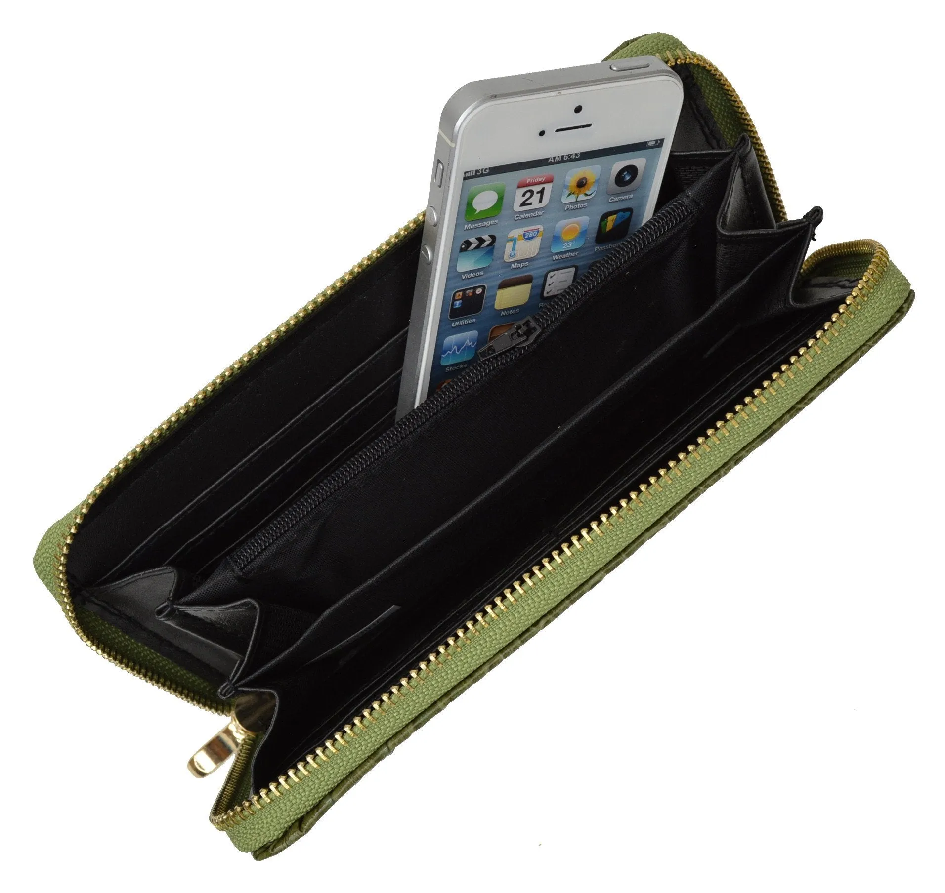 Croco Texture Ladies Wallet 126 11876 1