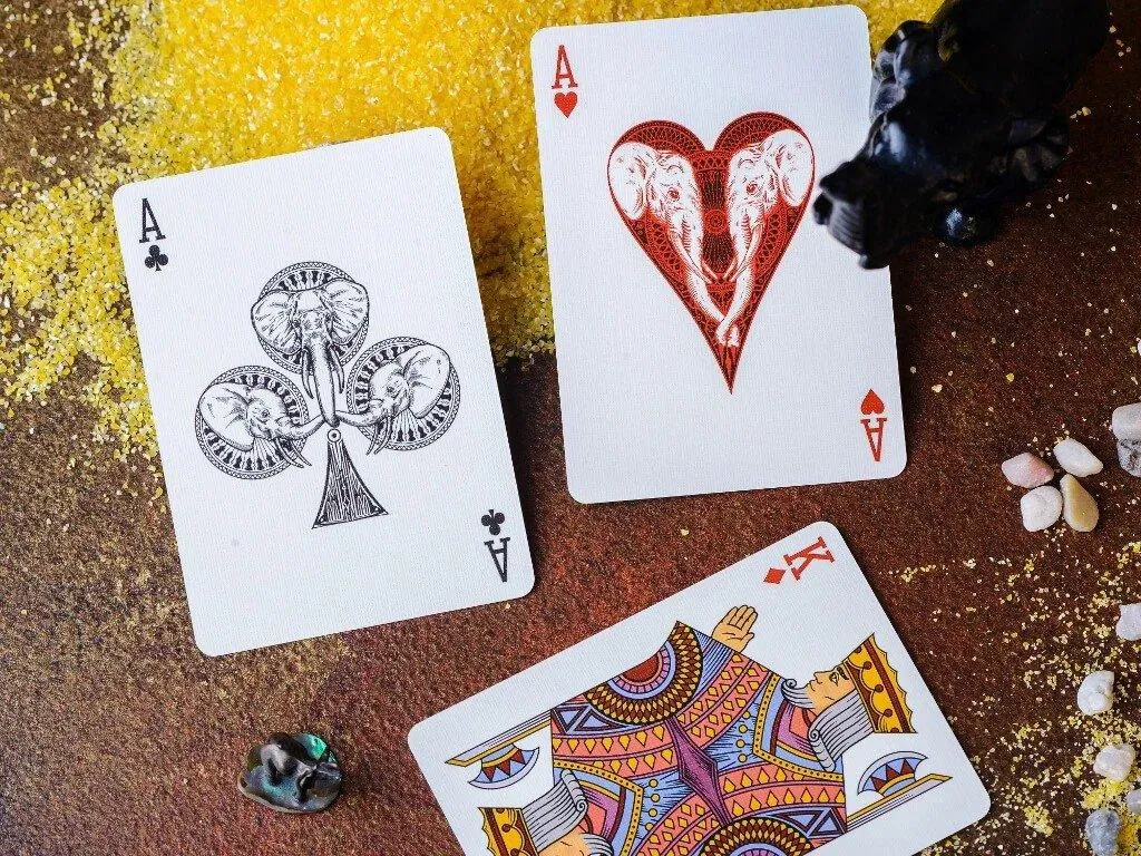 Elephant Desert Playing Cards
