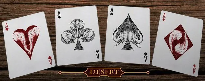 Elephant Desert Playing Cards