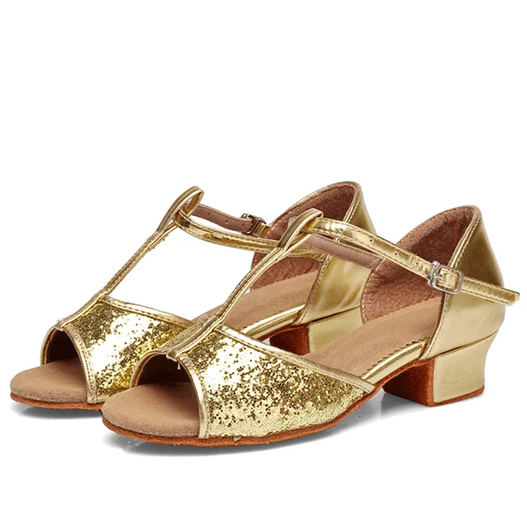 Girls  Sequin  Heels Latin With  Suede  Dance Shoes/Ballroom Shoes
