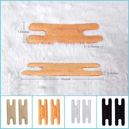 Heel Cushion Pads, Reusable Self Adhesive Inserts and Grips, Foot Protector Liners (Beige)